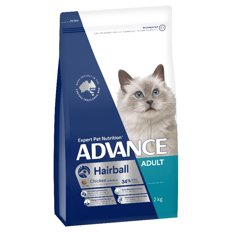    - Digestive care cat food  Advance Chicken and Rice Hairball Adult Dry Cat Food 2kg