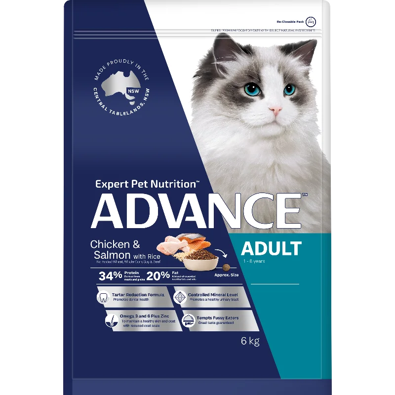    - Purina Pro Plan cat food palatability  Advance Chicken and Salmon Adult Dry Cat Food 6kg