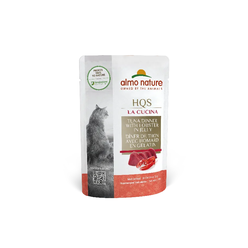    - Cat food for immune system support  Almo Nature La Cucina Tuna & Lobster Cat Food Pouch