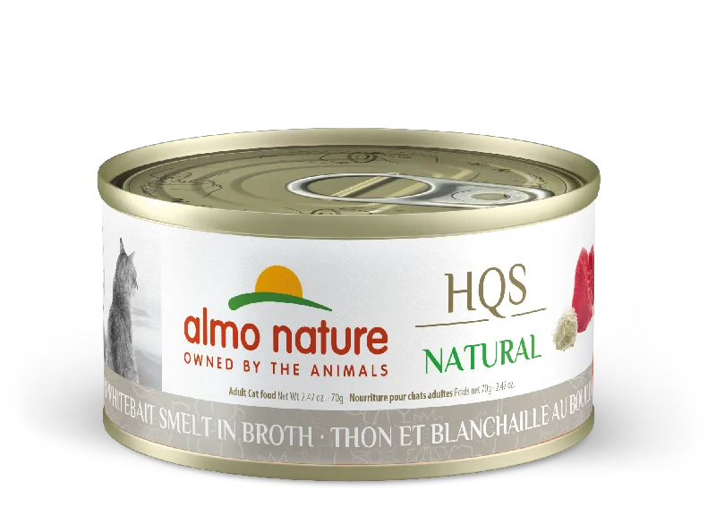    - Hypoallergenic cat food  Almo Nature Natural Tuna & Whitebait Smelt Canned Cat Food