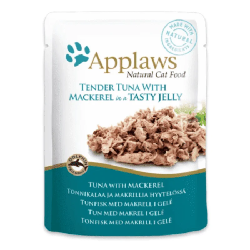    - Senior cat food  Applaws Tender Tuna with Mackerel in Tasty Jelly Pouch Cat Wet Food