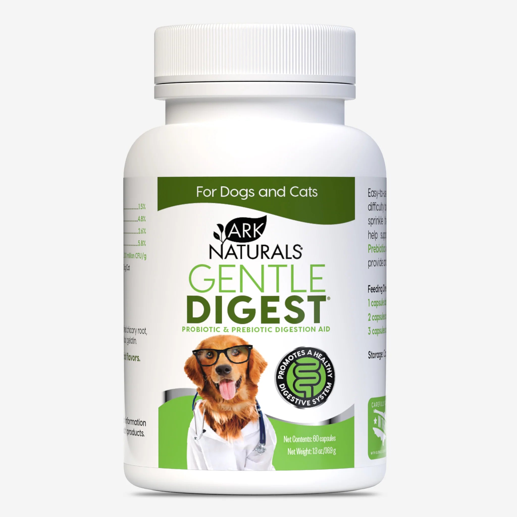 - Special food for senior dogsArk Naturals Gentle Digest Supplements For Dogs & Cats