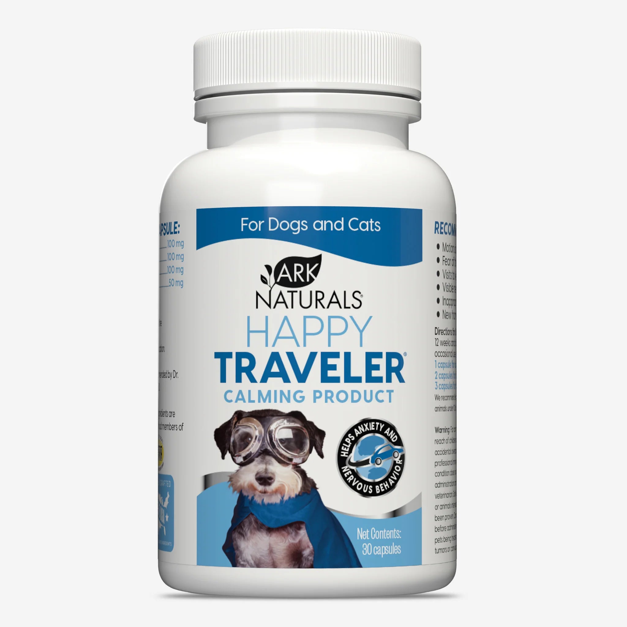  -Cost-effective dog foodArk Naturals Happy Traveler Supplements For Dogs and Cats