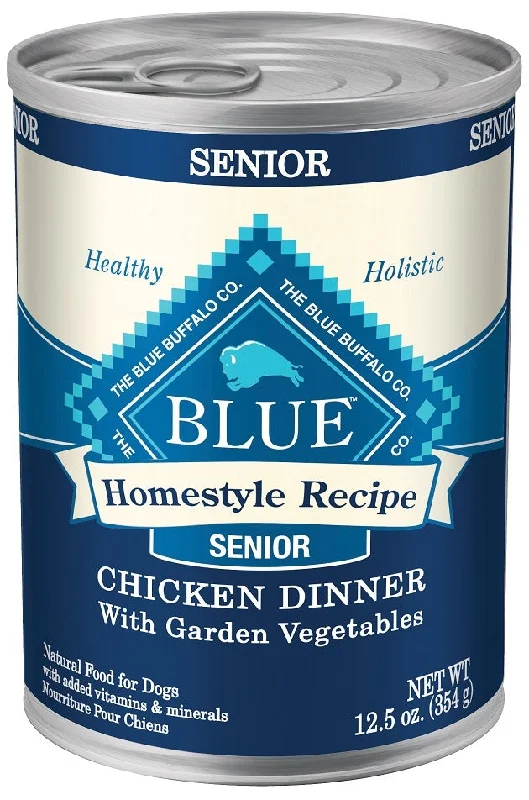 - Special food for puppiesBlue Buffalo Homestyle Senior Dinner Chicken with Garden Vegetables and Brown Rice Canned Dog Food