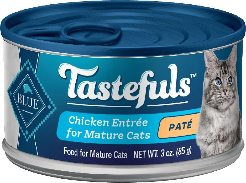    - Kitten food  Blue Buffalo Tastefuls Chicken Pate for Mature Cats