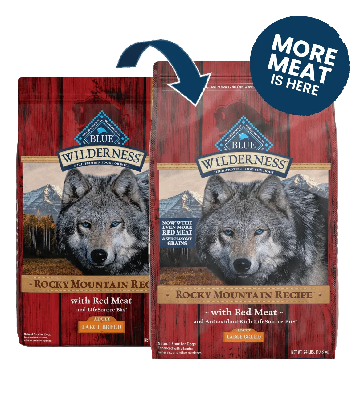 - Gastrointestinal conditioning dog foodBlue Buffalo Wilderness Rocky Mountain Red Meat High Protein Recipe Large Breed Adult Dry Dog Food