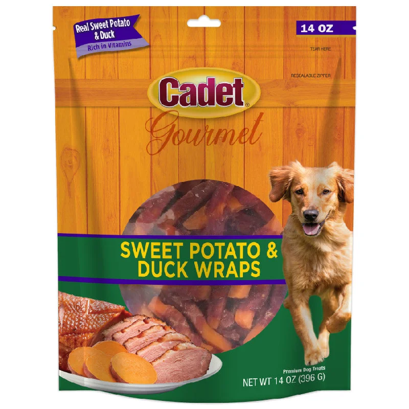 - Special food for puppiesCadet Gourmet Sweet Potato & Duck Wrapped Dog Treats