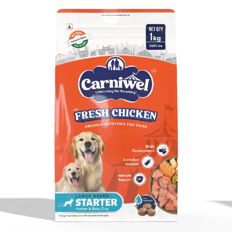 - Dog food online shopping recommendationCarniwel Fresh Chicken Kibble Large Breed Starter Dog Dry Food