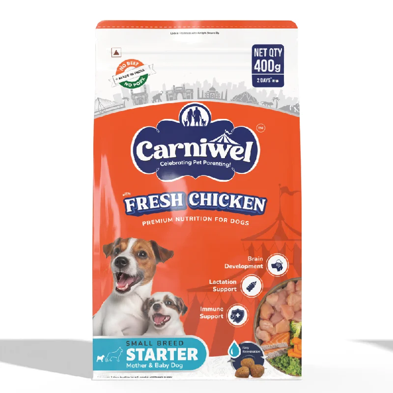 - Gastrointestinal conditioning dog foodCarniwel Fresh Chicken Kibble Starter For Small Breed Mother & Baby Dog Dry Food