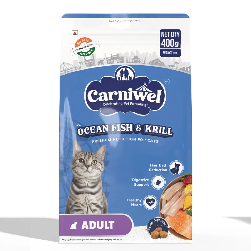    - Affordable cat food with good quality  Carniwel Ocean Fish and Krill For Adult Cat Dry Food