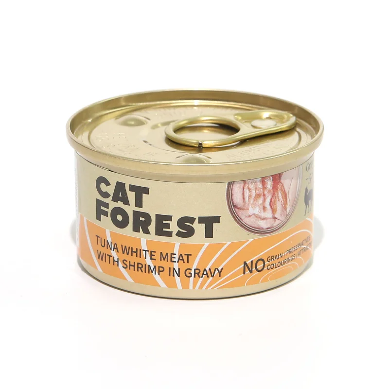    - Cat food for immune system support  CAT FOREST Tuna White Meat with Shrimp in Gravy Cat Wet Food 85g x 24