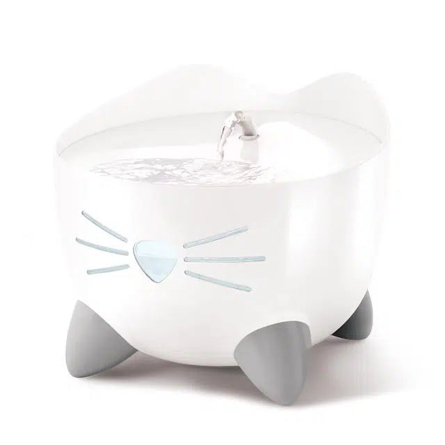    - Cat food for spayed/neutered cats  Catit Pixi Drinking Fountain, White