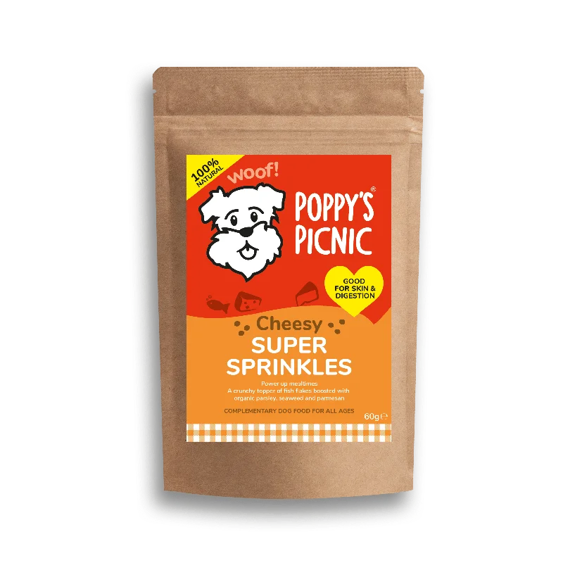  -Fish-containing dog foodSUPER CHEESY SPRINKLES