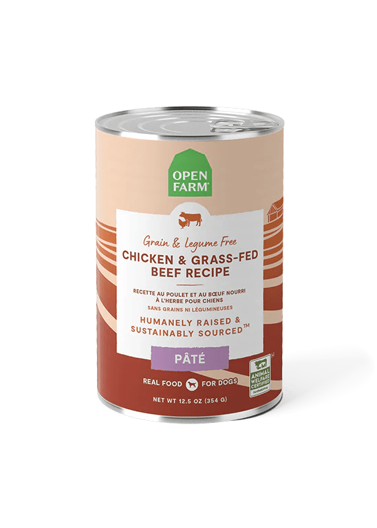 - Gastrointestinal conditioning dog foodChicken & Grass-Fed Beef Pâté - Wet Dog Food - Open Farm