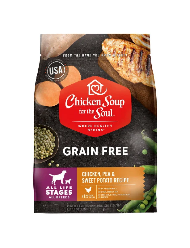 - High protein dog foodChicken Soup For The Soul Grain Free Chicken, Turkey and Pea Dry Dog Food