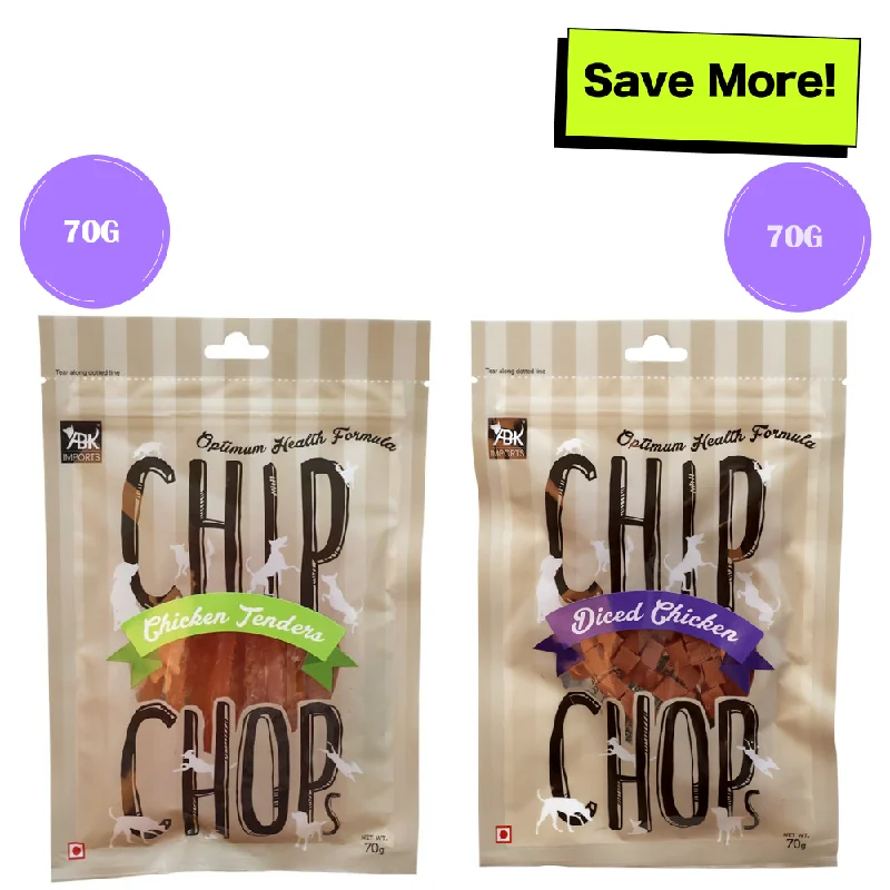 - Dog food improves immunityChip Chops Tender Chicken and Diced Chicken Dog Treats Combo