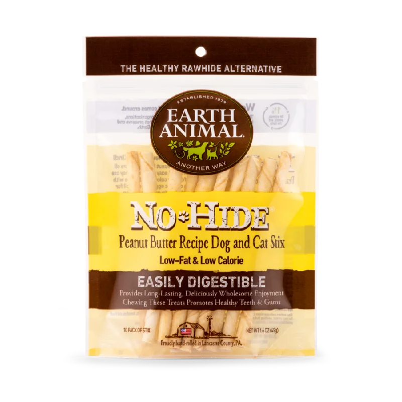 - Tear stain dog foodEarth Animal Peanut Butter No-Hide Sticks