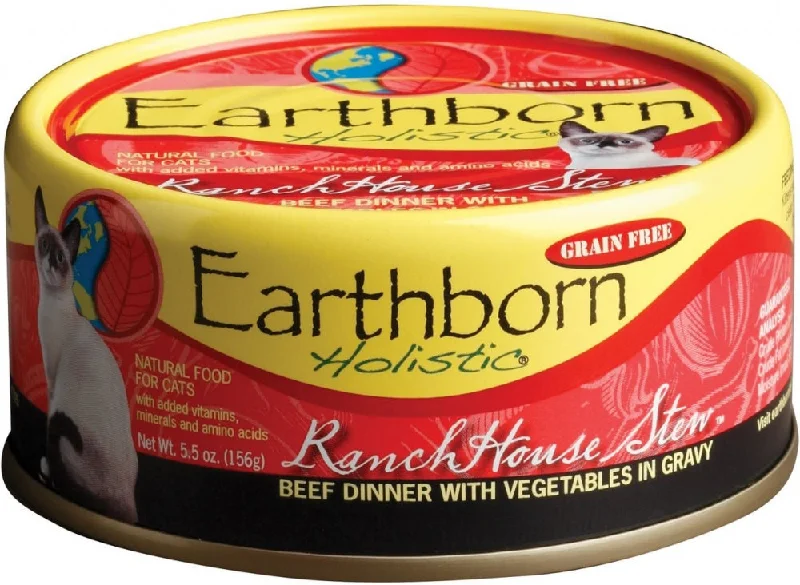  . **Special Needs**  Earthborn Holistic Grain Free RanchHouse Stew Canned Cat Food