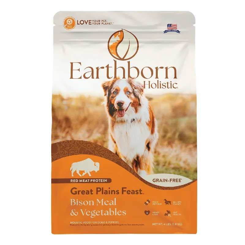 - Crave dog food reviewEarthborn Holistic Great Plains Feast Bison Meal & Vegetables Grain-Free Dry Dog Food 4 lb