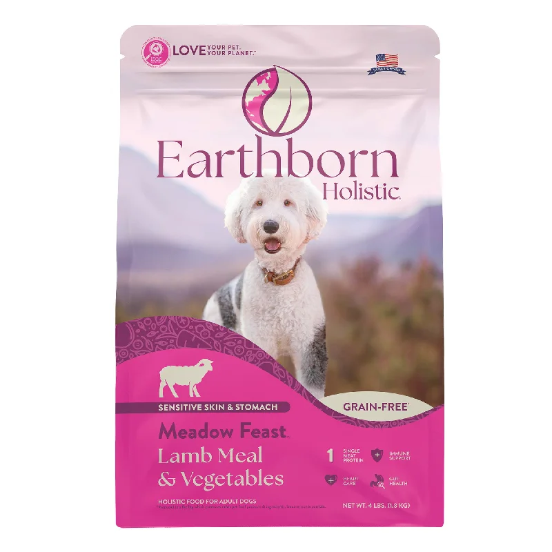 - Special food for puppiesEarthborn Holistic Meadow Feast Lamb Meal & Vegetables Grain-Free Dry Dog Food 12.5 lb