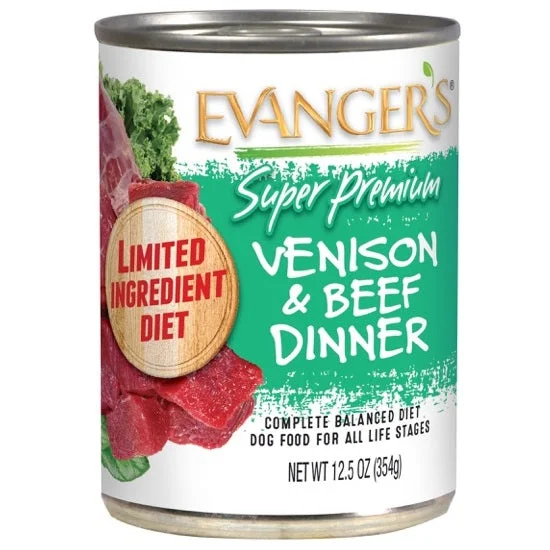 - Hypoallergenic dog foodEvanger's Super Premium Limited Ingredient Diet Venison & Beef Dinner Canned Dog Food