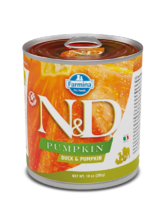  -Fish-containing dog foodFarmina Natural & Delicious DUCK & PUMPKIN & CANTALOUPE 6/10 oz. Dog Cans