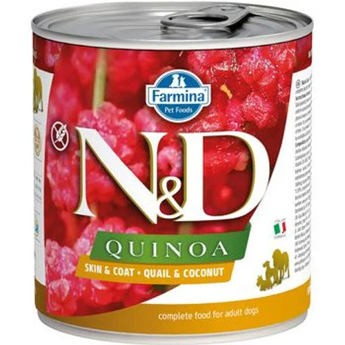 - Hypoallergenic dog foodFarmina Natural & Delicious QUINOA - SKIN & COAT- QUAIL & COCONUT 6/10 oz. Dog Cans