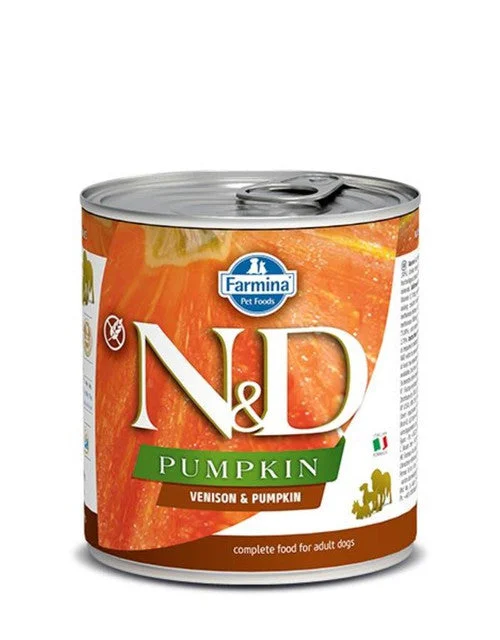  -Fish-containing dog foodFarmina Natural & Delicious VENISON & PUMPKIN & APPLE 6/10 oz. Dog Cans