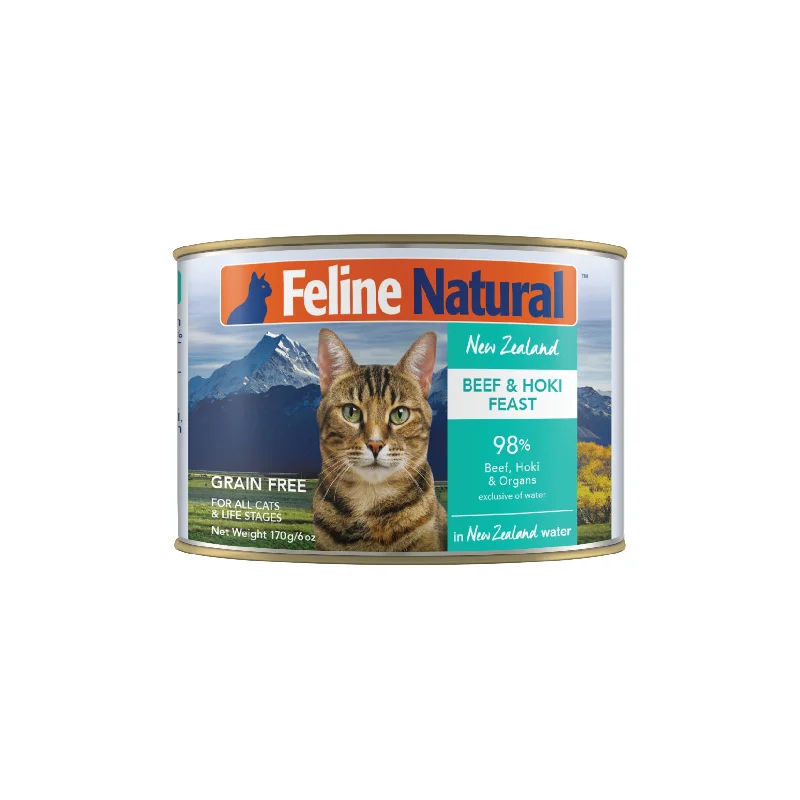    - Orijen cat food reviews  Feline Natural BPA Free & Gelatin Free Canned Cat Food Beef & Hoki 170g x 12