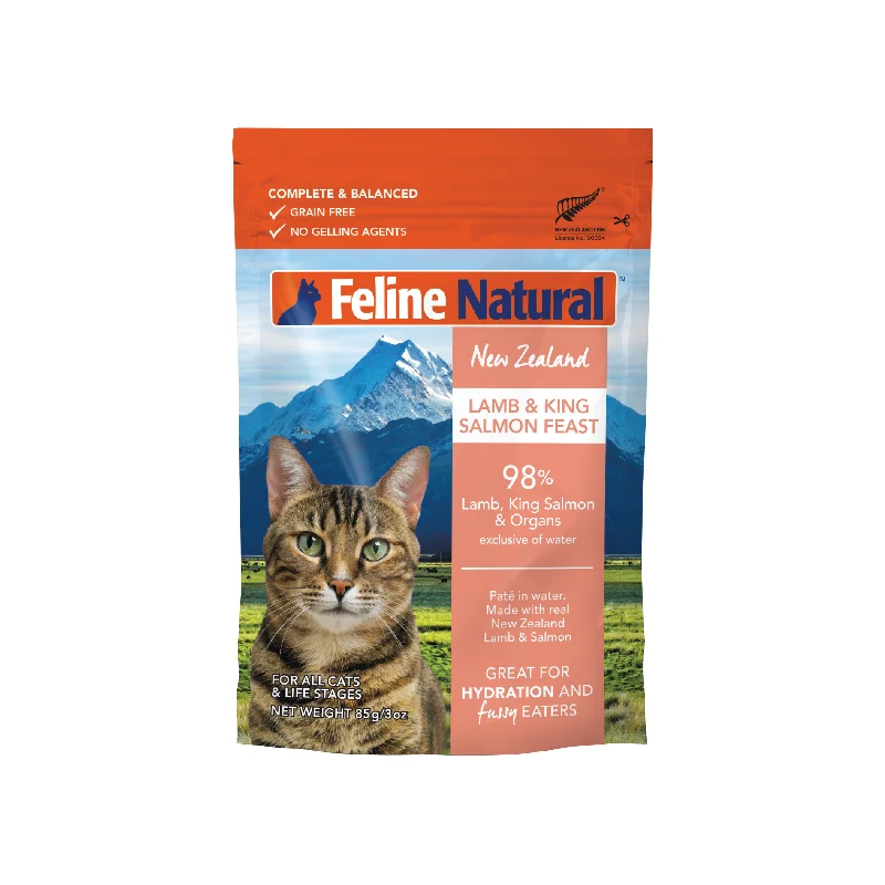    - Purina Pro Plan cat food palatability  Feline Natural Grain Free Pouches Lamb & Salmon Feast 85g x 12