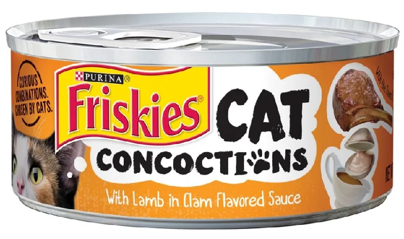    - Cat food discounts and promotions  Friskies Cat Concoctions  with Lamb in Clam Flavored Sauce Canned Cat Food