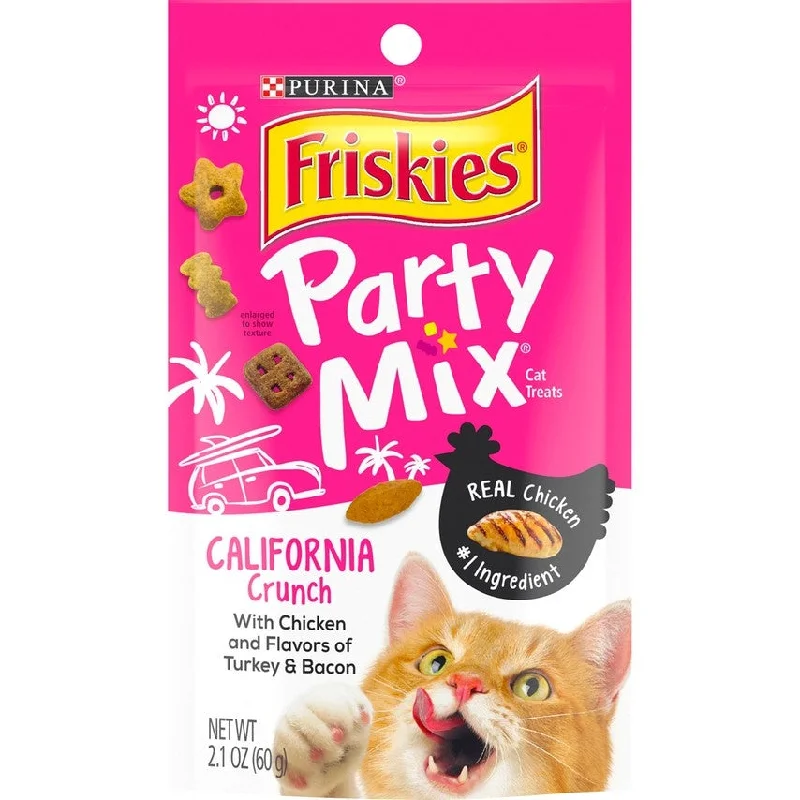    - Natural ingredient cat food  Friskies Party Mix California Dreamin' Cat Treats