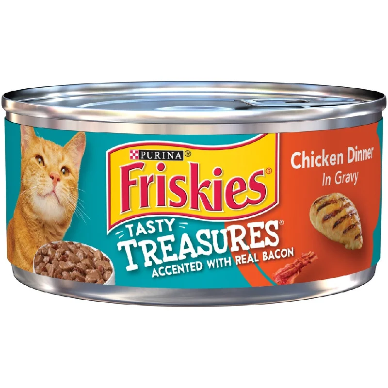    - Purina Pro Plan cat food palatability  Friskies Tasty Treasures Chicken Dinner in Gravy Canned Cat food