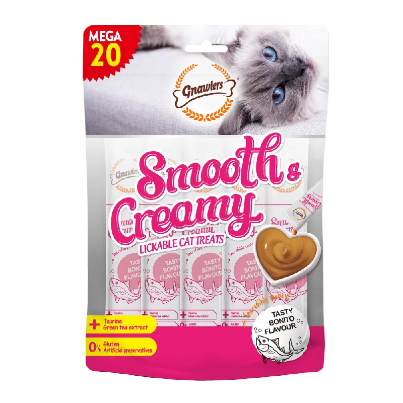    - Cat food for picky eaters  Gnawlers Bonito Flavour Creamy Cat Treats (300g)