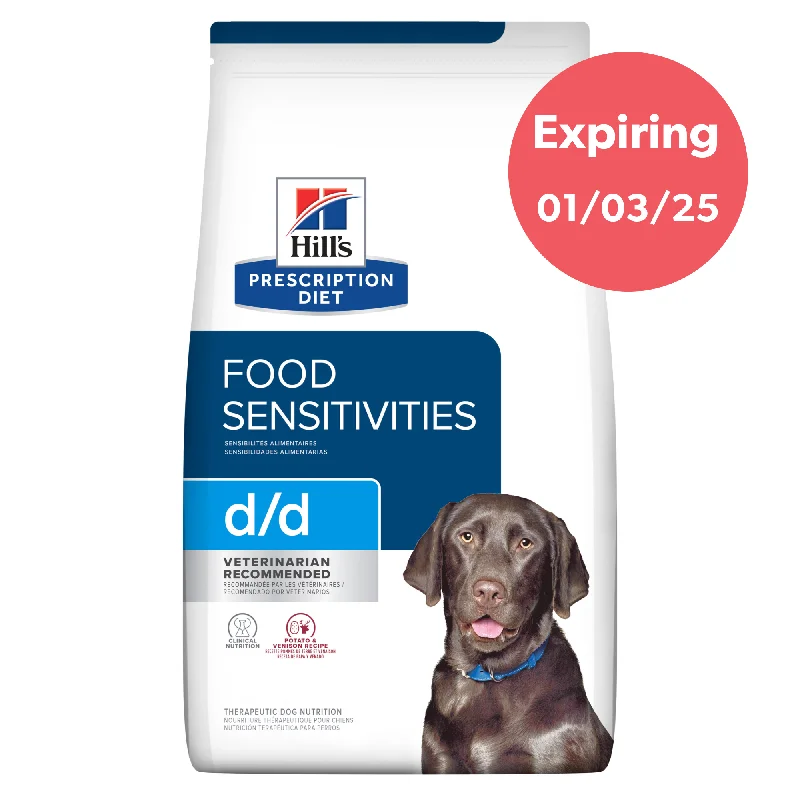 - Food for small dogsHill's Prescription Diet d/d Skin Food Sensitivities Dry Dog Food 7.98kg