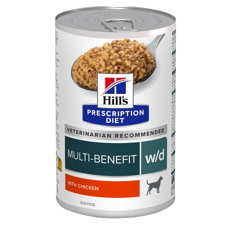 - High protein dog foodHill's Prescription Diet w/d Multi Benefit Canned Dog Food 370g x 12