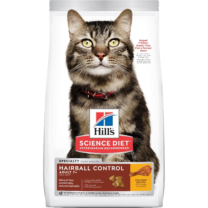    - How is Bricky cat food?  Hill's Science Diet Adult 7+ Hairball Control Dry Cat Food 2kg