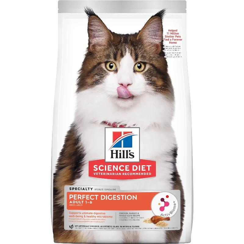    - Cat food for immune system support  Hill's Science Diet Adult Perfect Digestion Dry Cat Food 1.58kg