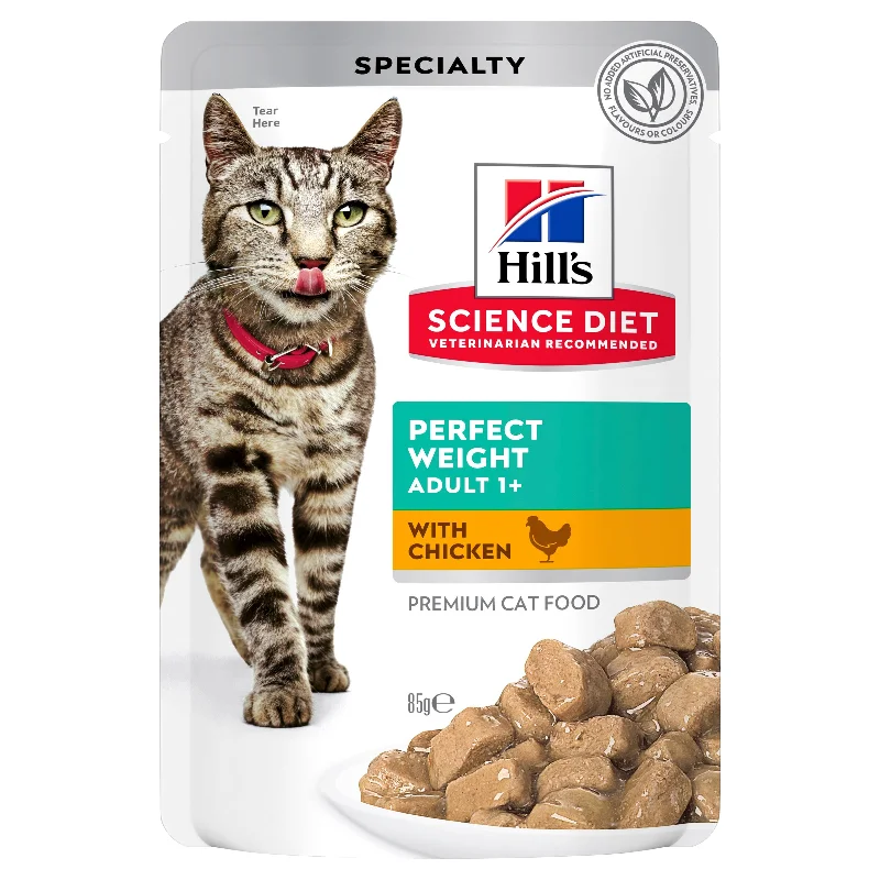    - How is Bricky cat food?  Hill's Science Diet Adult Perfect Weight Chicken Pouch Cat Food 85g x 12