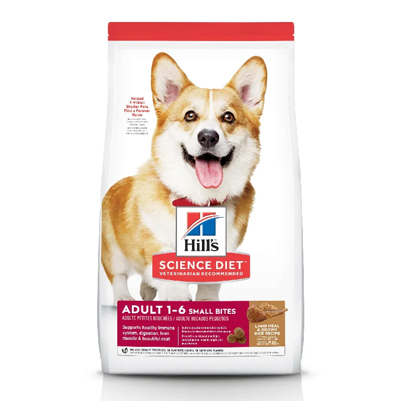 - The effect of dog food on hairHill's Science Diet Adult Small Bites Lamb Meal & Brown Rice Recipe Dry Dog Food, 4.5 lb bag