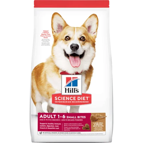 -Grain-free dog food recommendationHill's Science Diet Adult Small Bites Lamb Meal & Brown Rice Recipe Dry Dog Food