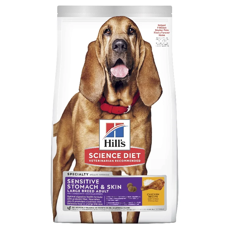 - Gastrointestinal conditioning dog foodHills Science Diet Sensitive Stomach and Skin Large Breed Chicken Dry Dog Food 13.6kg