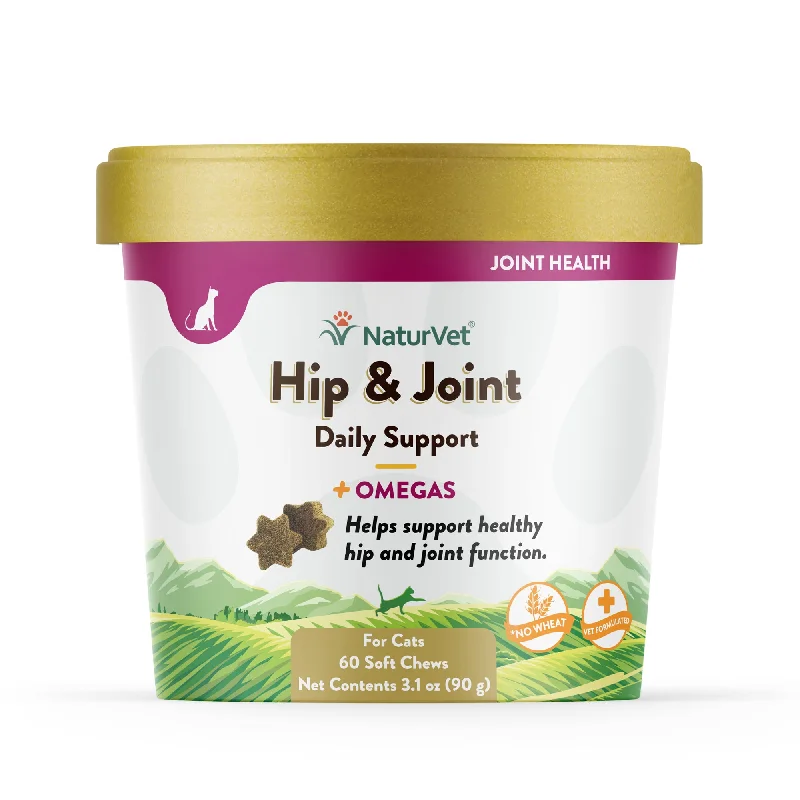  . **Functional Cat Food**  NaturVet Hip and Joint Plus Omegas 60-ct