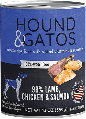 - Food for large dogsHound & Gatos - Lamb, Chicken & Salmon