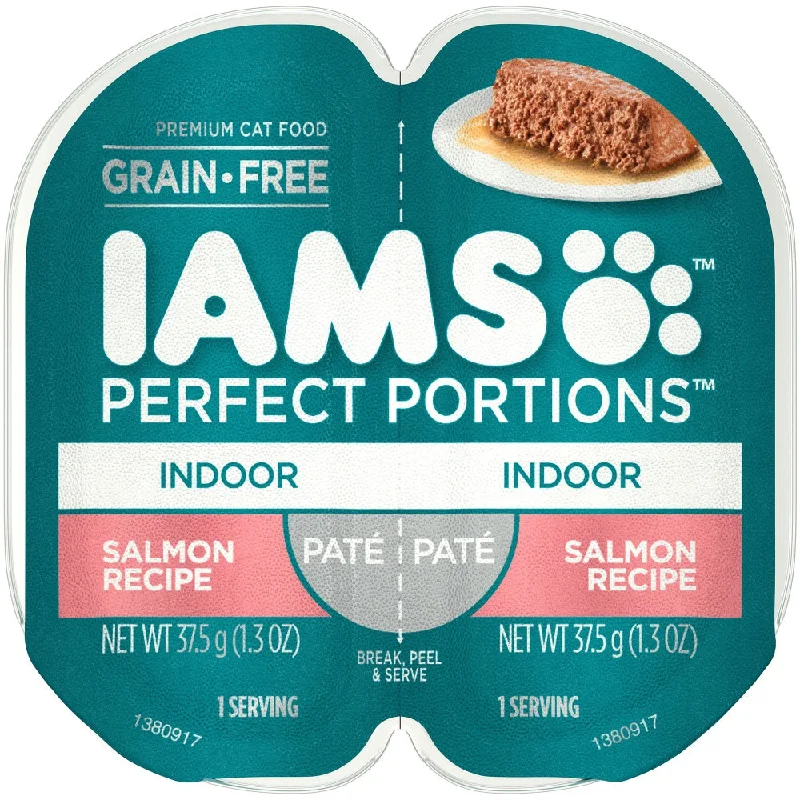    - Where to buy imported cat food  Iams Perfect Portions Indoor Salmon Pate Wet Cat Food Tray