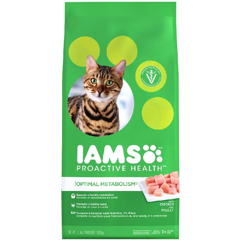    - Cat food for pregnant and nursing cats  Iams ProActive Health Optimal Metabolism Dry Cat Food