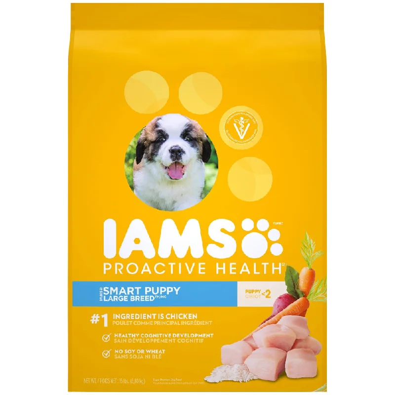 - Special food for puppiesIams ProActive Health Smart Puppy Large Breed Dry Dog Food