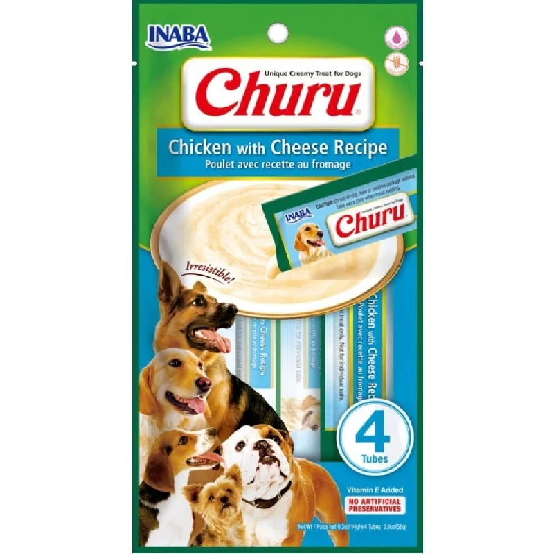 - The effect of dog food on hairINABA Churu Chicken with Cheese Flavour Dog Treats