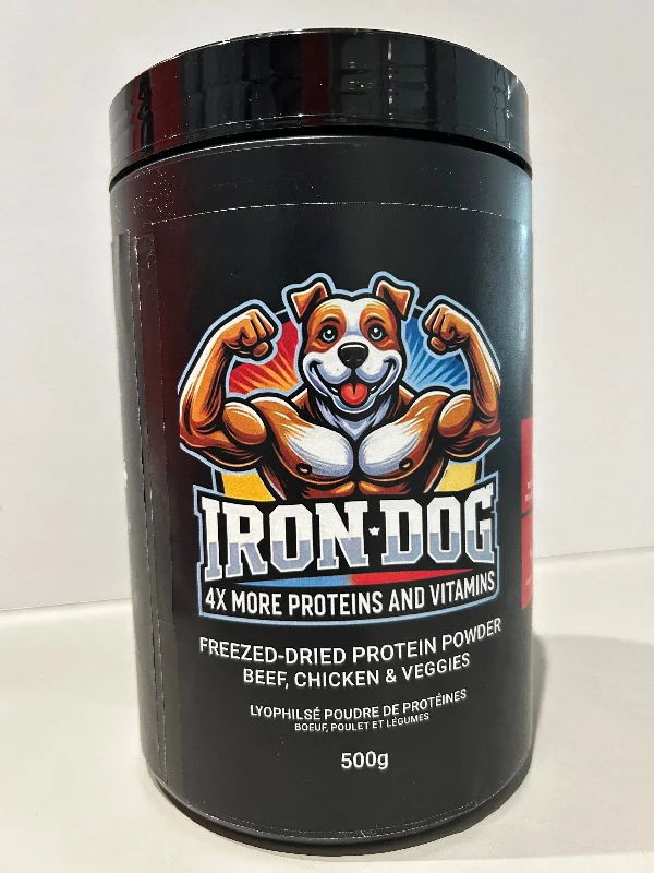  -Cost-effective dog foodIron-Dog High-Protein Freeze-Dried Dog Supplement | 100% Natural Muscle & Immune Support