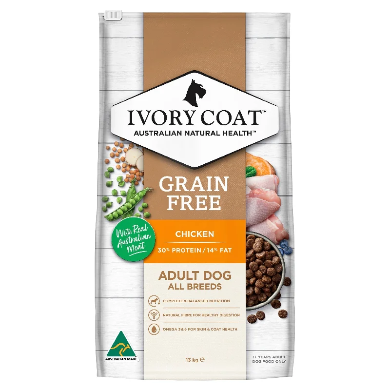 - The effect of dog food on dental healthIvory Coat Grain Free Chicken Adult Dog Dry Food 13kg